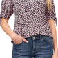 CeCe Women's Poppy Tie Sleeve Knit Top Pink Size Small