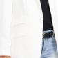 Vince Camuto Women's Luxe Crepe De Chine One Button Blazer White Size 4