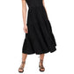 Riley & Rae Women's Lacey Tiered Puff Sleeve Dress Black Size Large