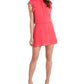 1.STATE Women's Flutter Sleeve Dress Pink Size Large