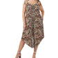 Vince Camuto Women's Floral Bow Tie Jumpsuit Brown Size 2X
