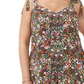 Vince Camuto Women's Floral Bow Tie Jumpsuit Brown Size 2X