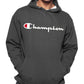 Champion Men's Logo Print Hoodie Gray Size 2X