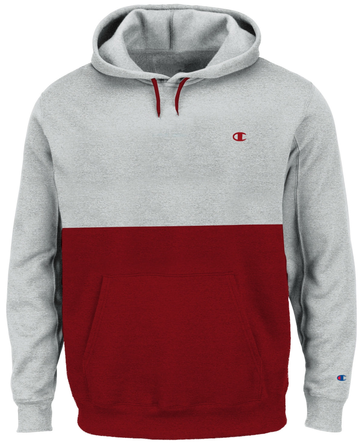 Champion Men's Colorblocked Hoodie Gray Size Large