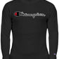 Champion Men's Big & Tall Thermal Logo Print Shirt Black Size Large