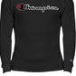 Champion Men's Big & Tall Thermal Logo Print Shirt Black Size Large