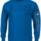 Champion Men's Graphic Logo Long Sleeve T-Shirt Blue Size Medium