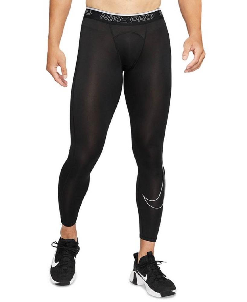 नाइके पुरुषों के प्रो Dri Fit ट्रेनिंग टाइट्स काले रंग के (साइज़ X-लार्ज)