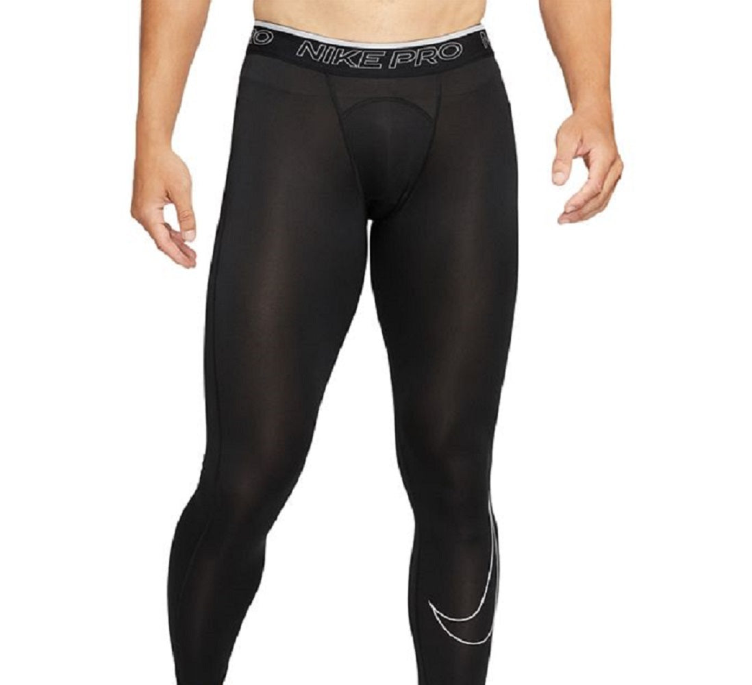 नाइके पुरुषों के प्रो Dri Fit ट्रेनिंग टाइट्स काले रंग के (साइज़ X-लार्ज)