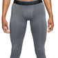 Nike Men's Pro Dri Fit Training Tights Gray Size Medium