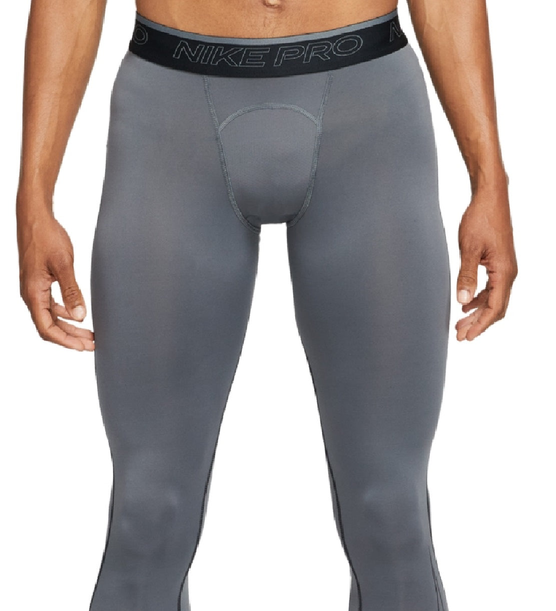 Nike Men's Pro Dri Fit Training Tights Gray Size Medium