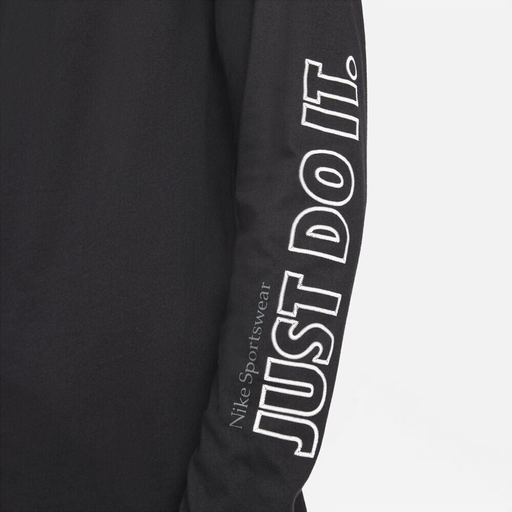 Nike Men's Just Do It Long-Sleeve T-Shirt Black Size X-Large