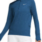 Nike Women's Element Dri Fit Half Zip Running Top Blue Size Small
