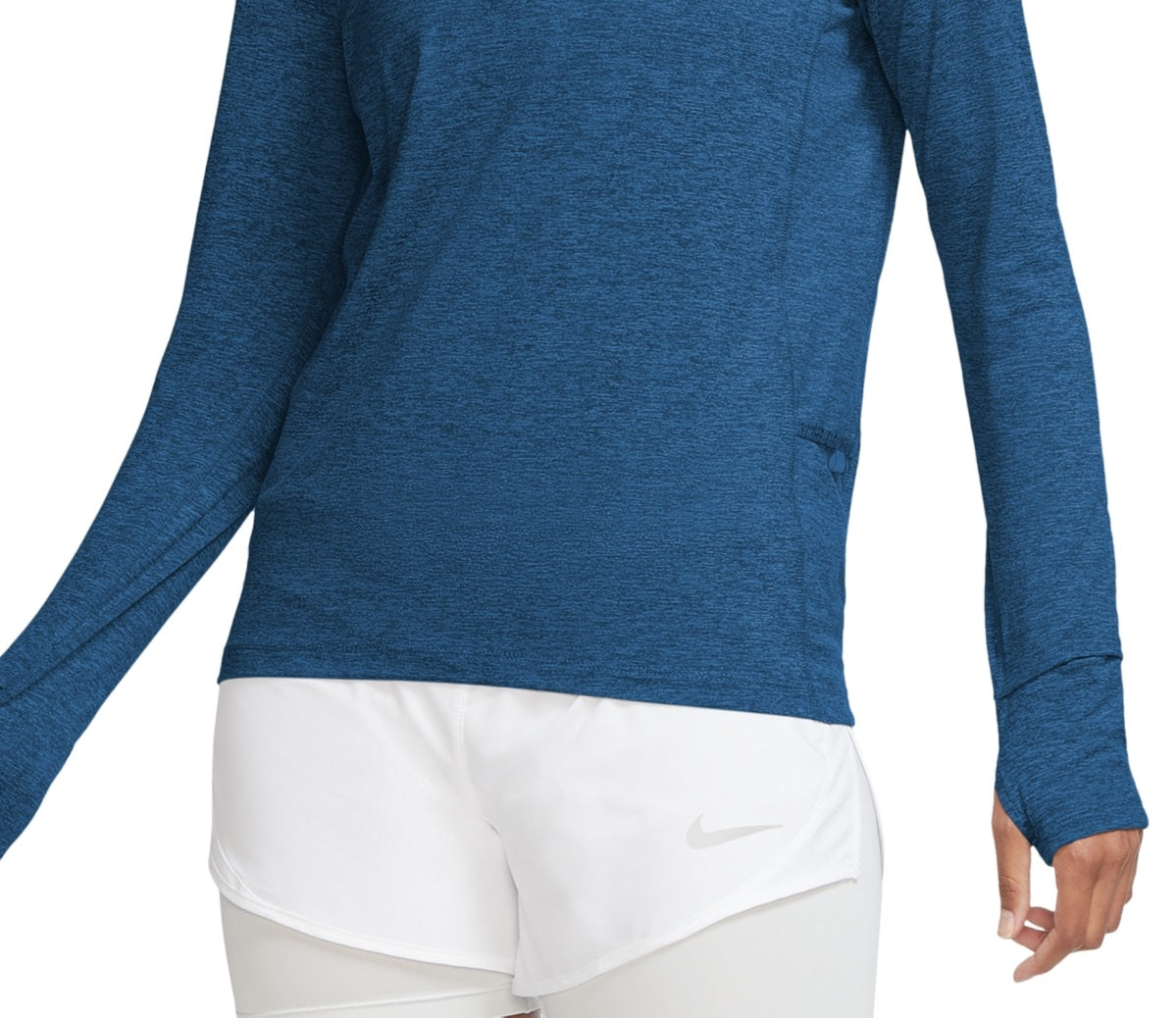 Nike Women's Element Dri Fit Half Zip Running Top Blue Size X-Large