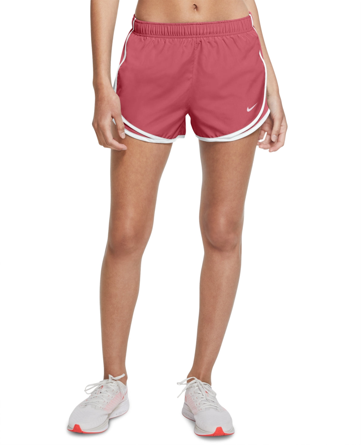 Nike Women's Dri Fit Solid Tempo Running Shorts Pink Size Medium