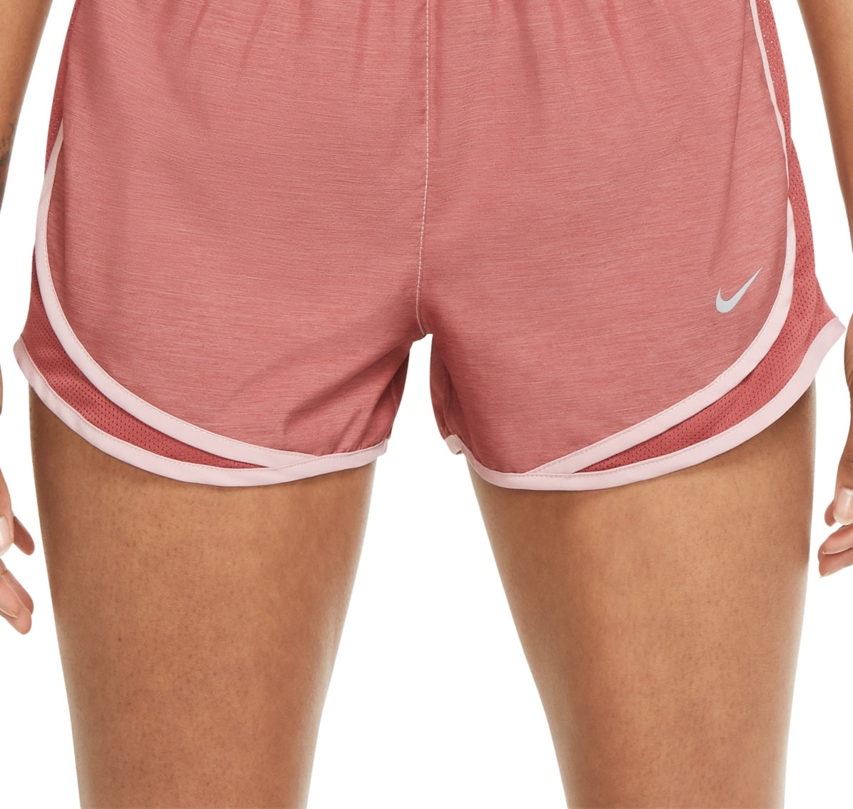 Nike Women's Dri Fit Solid Tempo Running Shorts Pink Size Small