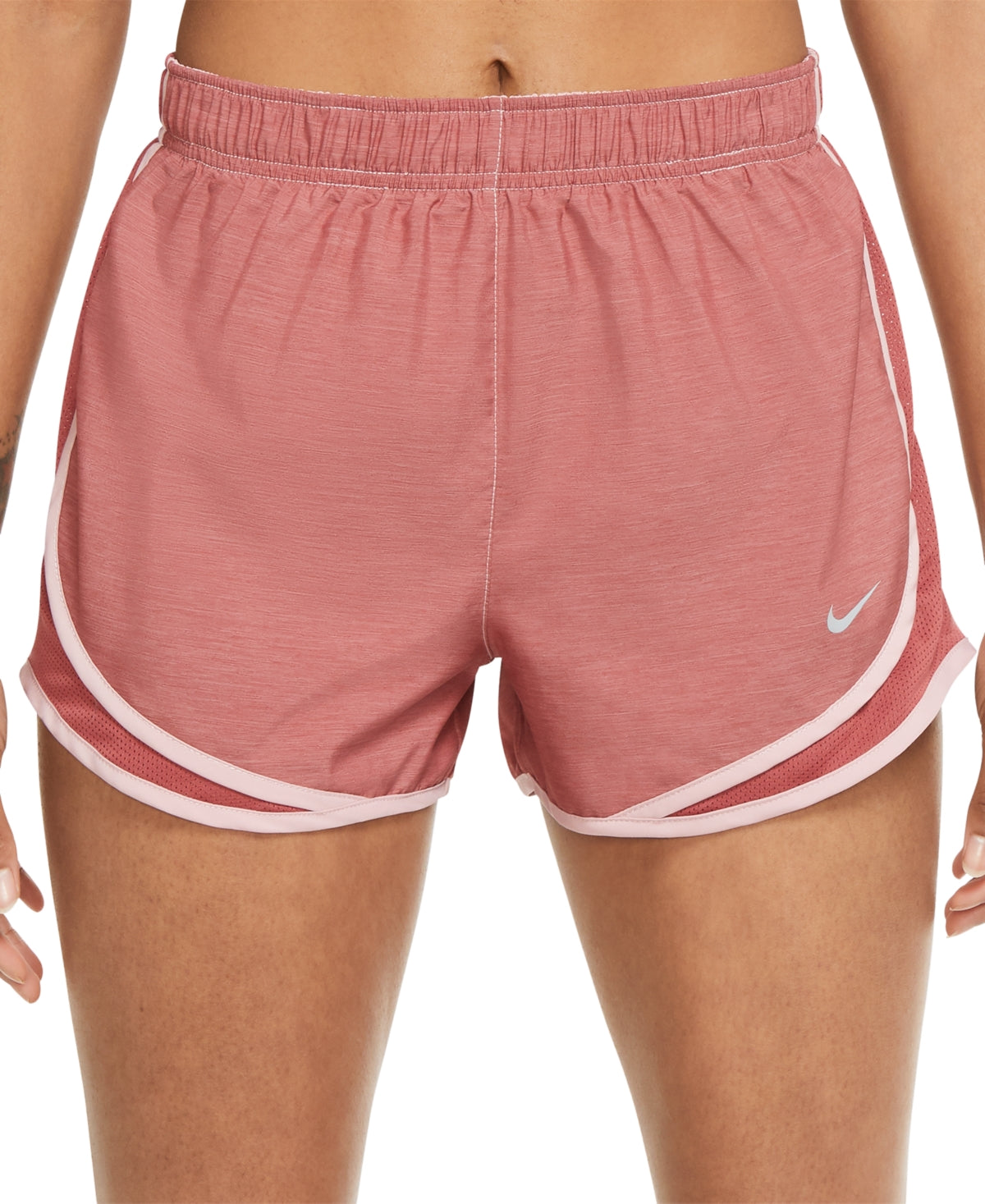 Nike Women's Dri Fit Solid Tempo Running Shorts Pink Size Small