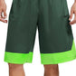 Nike Men's Dri FIT 10 Durasheen Basketball Workout Shorts Green Size Medium