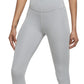 Nike Women's Dri Fit Swoosh Run 7/8 Leggings Gray Size Small