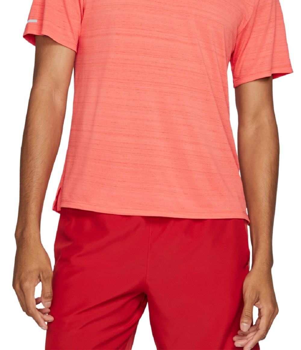 Nike Men's Dri Fit Miler T-Shirt Orange Size Medium