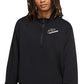Nike Women's Easy Fleece Half Zip Top Black Size Medium