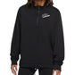 Nike Women's Easy Fleece Half Zip Top Black Size Medium