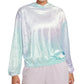 Nike Women's Sportswear Velour Hoodie Blue Size 1X