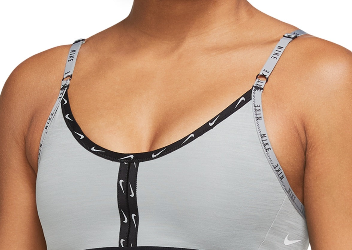 Nike Women's Dri Fit Indy Low-Impact Sports Bra Gray Size X-Large