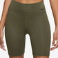 Nike Women's Mid Rise 7 Bike Shorts Green Size 2XL