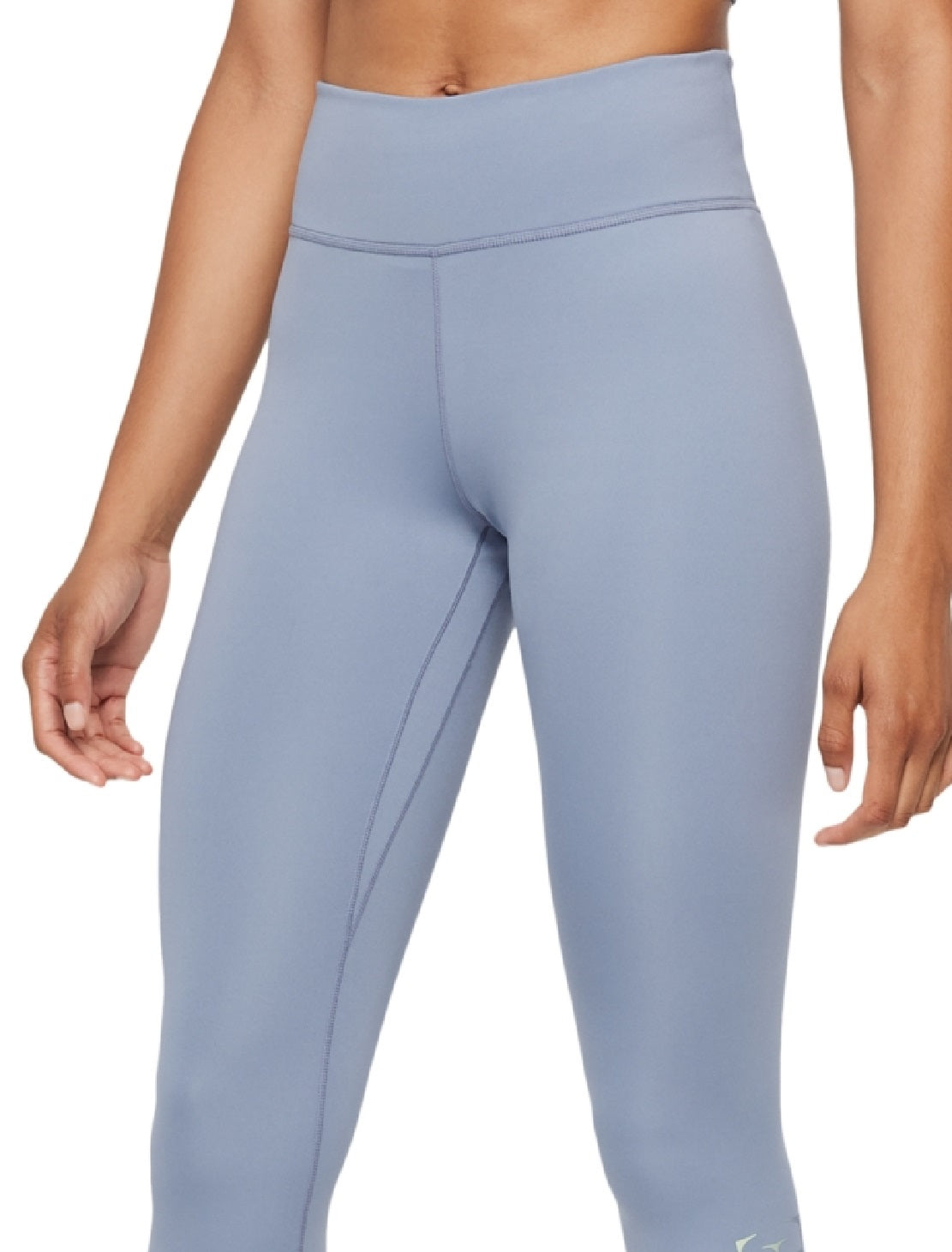 Nike Women's Dri Fit Logo Leggings Blue Size X-Large