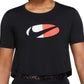 Nike Women's Dri Fit One Cropped Top Black Size Small