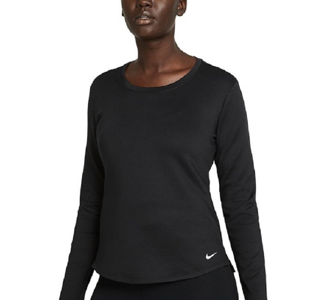 Nike Women's Therma Fit Long Sleeve Shirt Black Size Medium