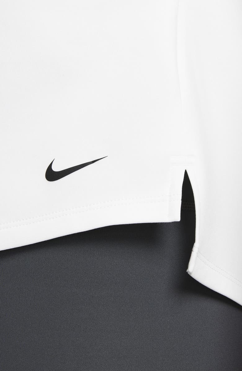 नाइके महिला थेरमा फिट लॉन्ग स्लीव शर्ट सफ़ेद साइज एक्स्ट्रा-स्मॉल
