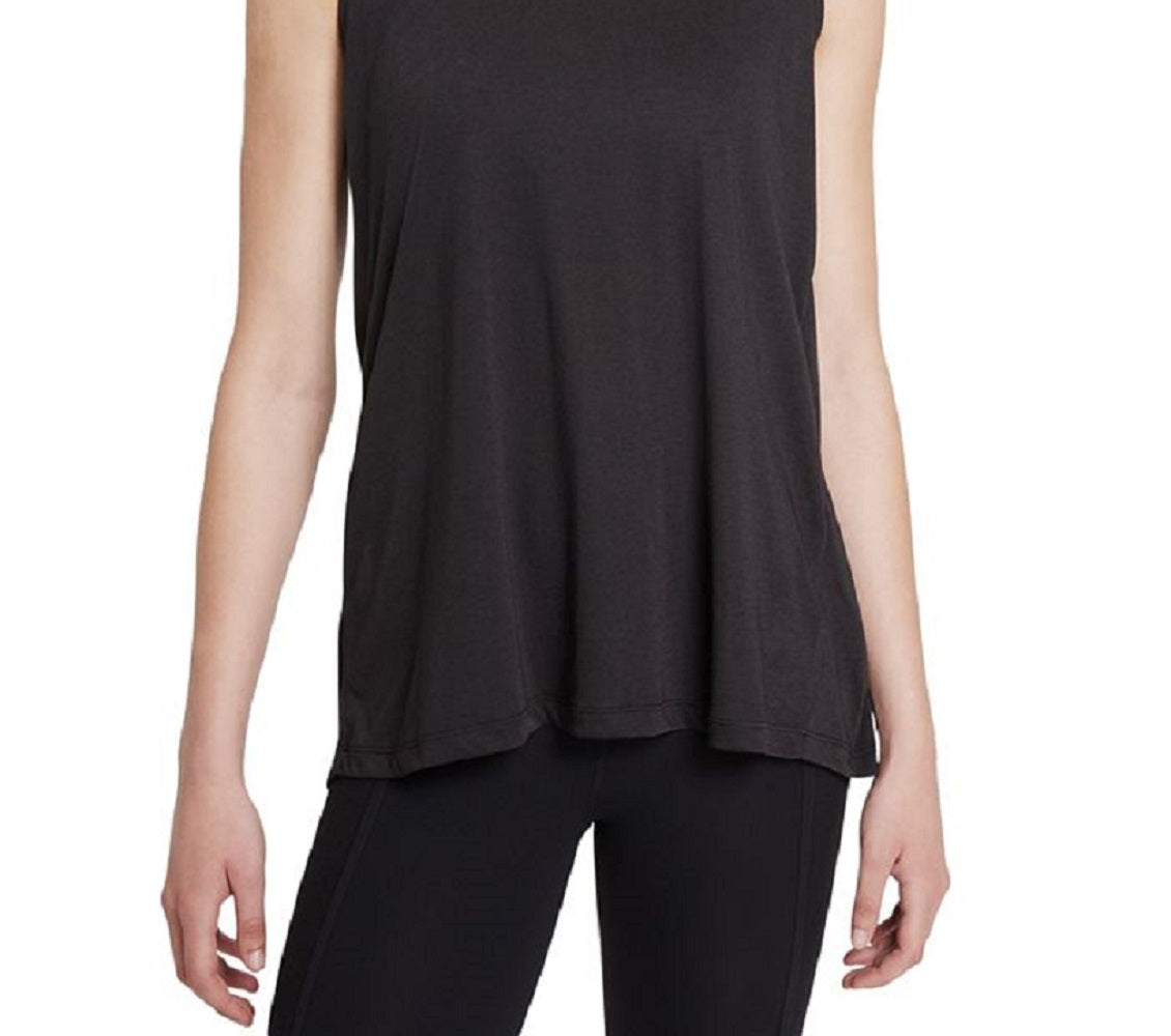 Nike Women's Yoga Dri Fit Crossback Tank Black Size Medium
