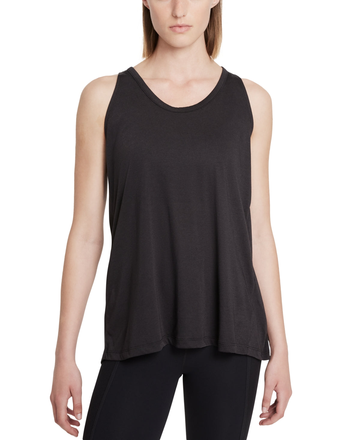 Nike Women's Yoga Dri fit Crossback Tank Black Size Large