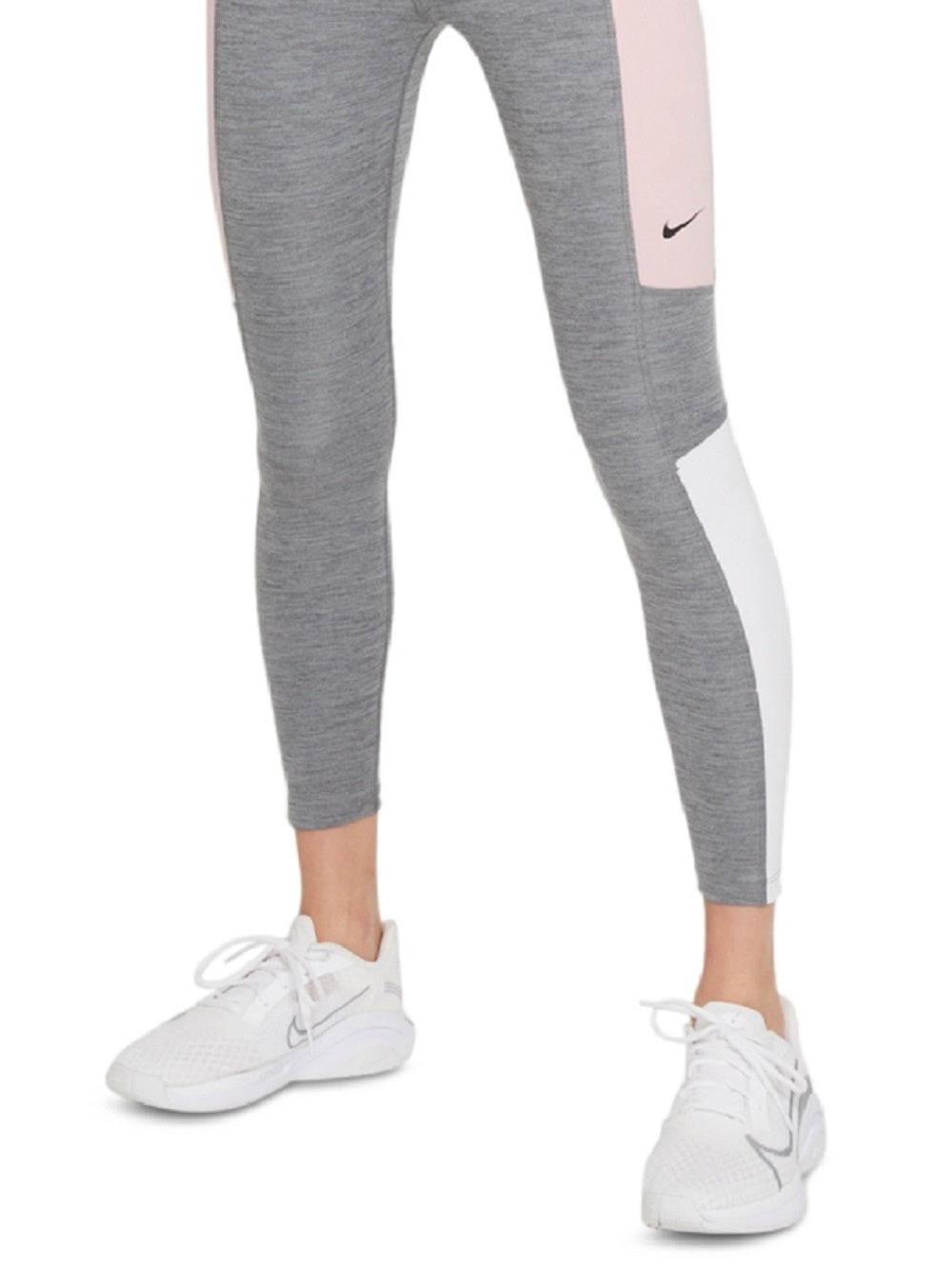 Nike Women's Color Block Mid Rise 7/8 Tights Gray Size 2X