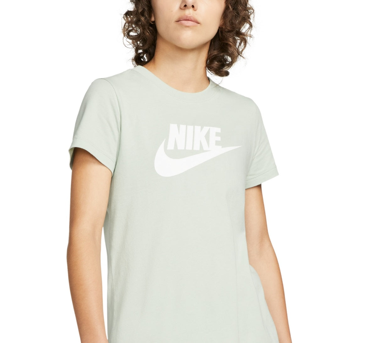Nike Women's Sportswear Cotton Logo T-Shirt Black Size X-Small