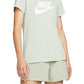 Nike Women's Sportswear Cotton Logo T-Shirt Black Size X-Small