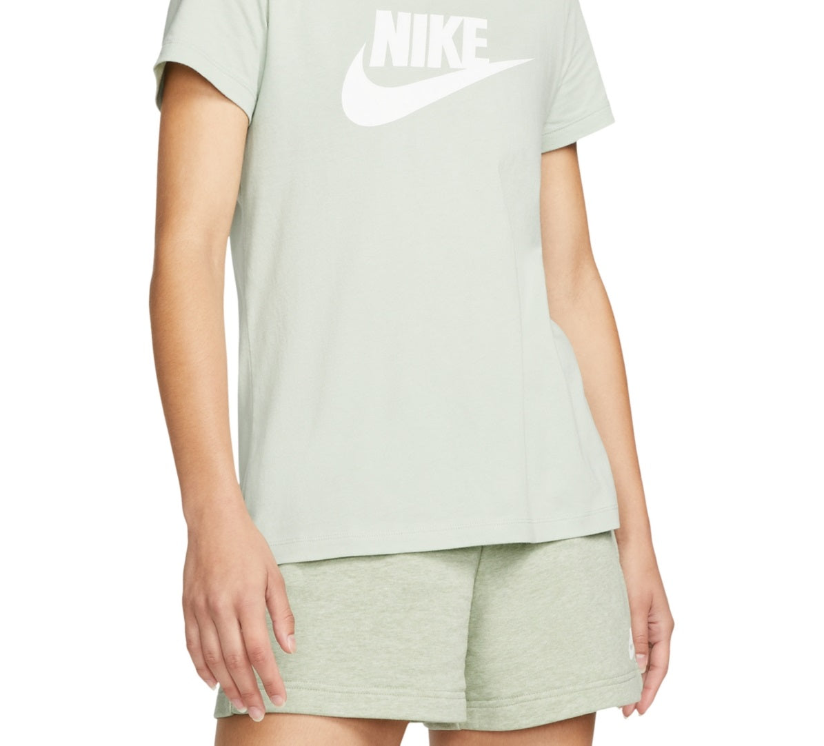 Nike Women's Sportswear Cotton Logo T-Shirt Black Size X-Small