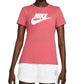 Nike Women's Sportswear Cotton Logo T-Shirt Red Size X-Small