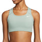 Nike Women's Dri Fit Racerback Medium Impact Sports Bra Green Size Small