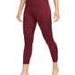 Nike Women's Yoga 7/8 Length Leggings Red Size Medium