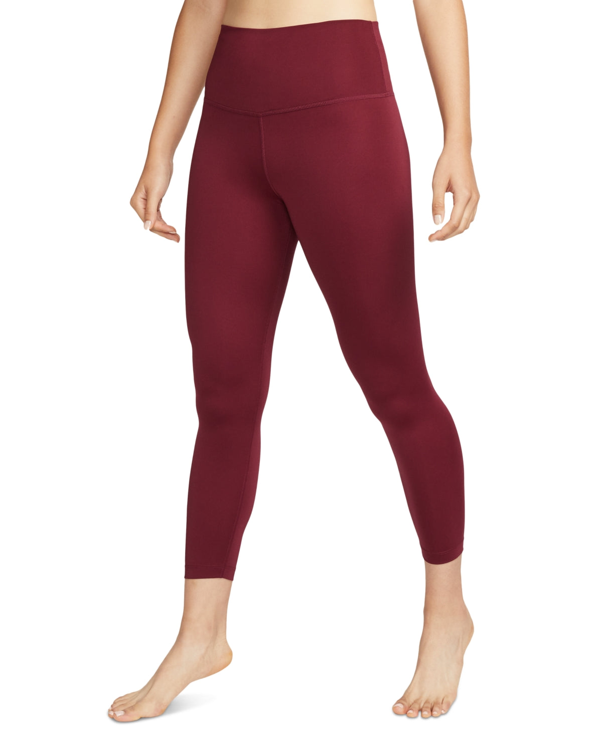 Nike Women's Yoga 7/8 Length Leggings Red Size Medium