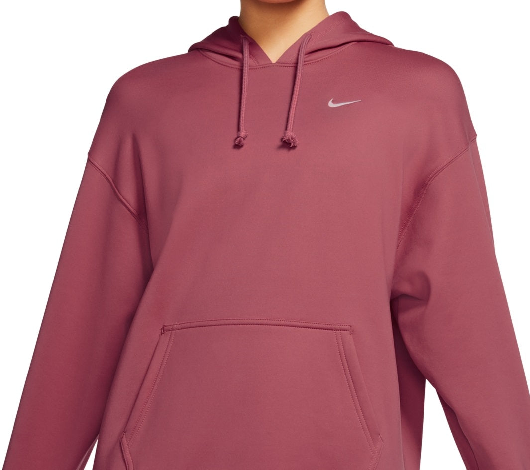 Nike Women's Therma Hooded Sweatshirt Pink Size Small