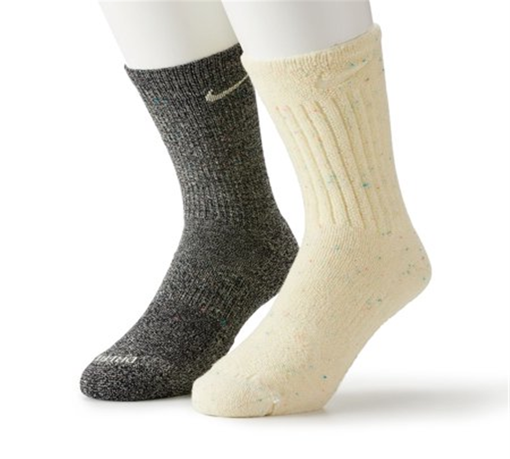 Nike Men's Everyday Plus Cotton Crew Socks Black Size Large