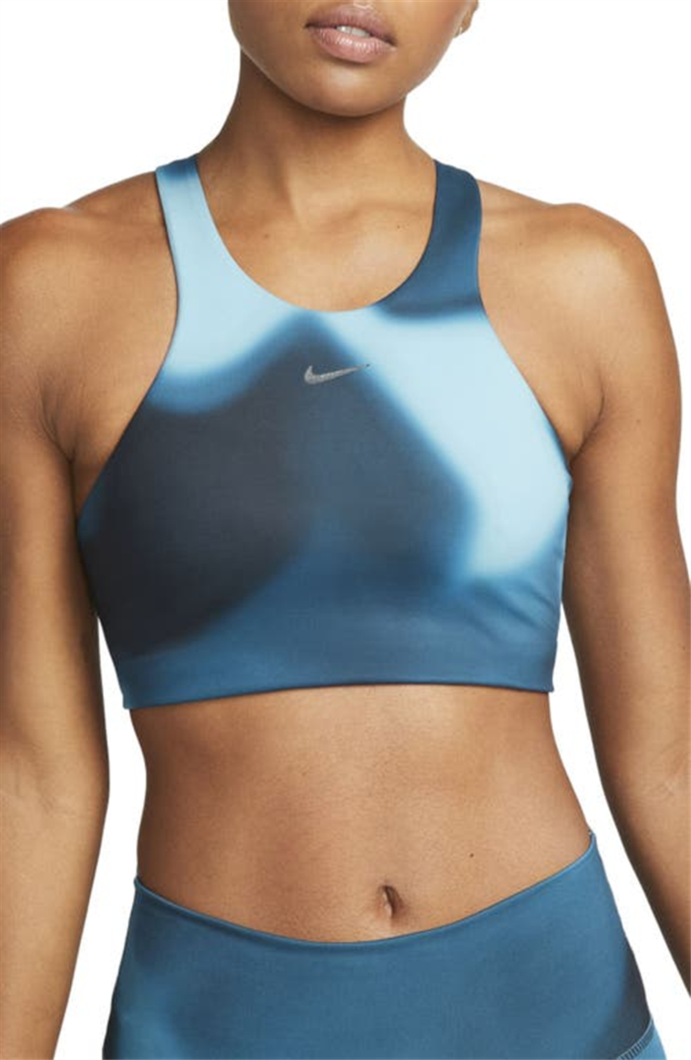 Nike Women's Marina/Iron Grey Yoga Dri-FIT Bra Size Small