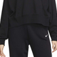 Nike Sportswear Oversize Cotton Jersey Hoodie in Black/White Size XS