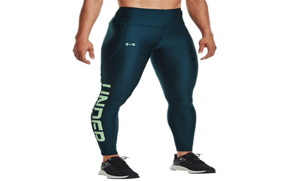 Under Armour Women's Heatgear No Slip Branded Leggings Blue Size X-Small