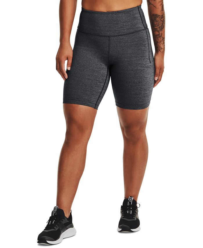 Under Armour Women's Meridian Heathered Bike Shorts Black Size X-Small