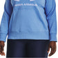 Under Armour Women's Rival Fleece Logo Hoodie Blue Size 1X
